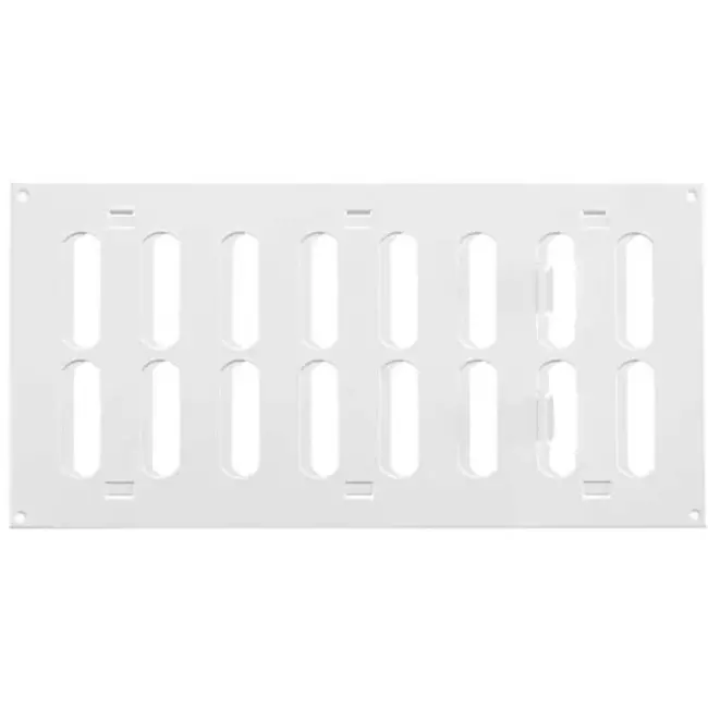 Metal grille adjustable 300x150mm white - MR3015R - RAL9016