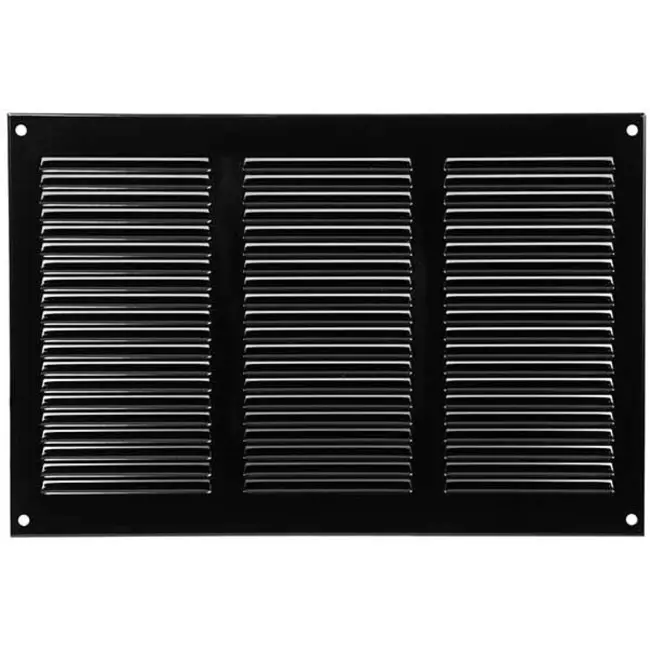 Metal grille 300x200mm black - MR3020M - RAL9005