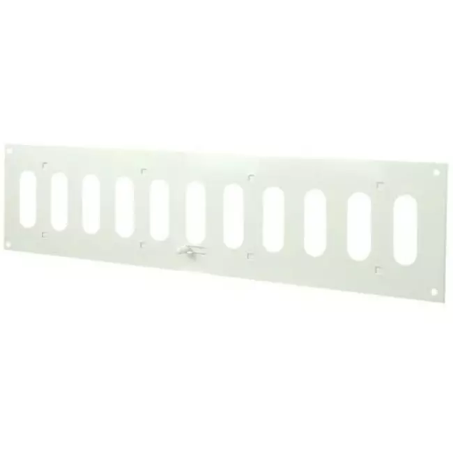Metal adjustable rectangular slot diffuser 400x100 white - MR4010R - RAL9016