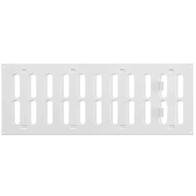 Metal grille adjustable 400x150mm white - MR4015R - RAL9016