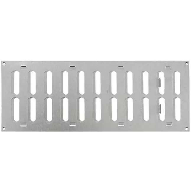Metal grille 400x150mm zinc - MR4015Zn