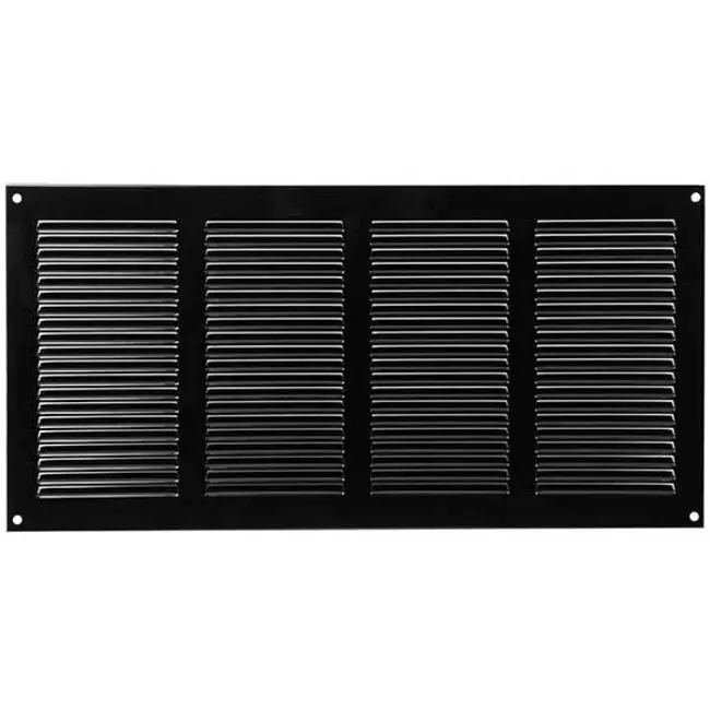 Metal grille 400x200mm black - MR4020M - RAL9005