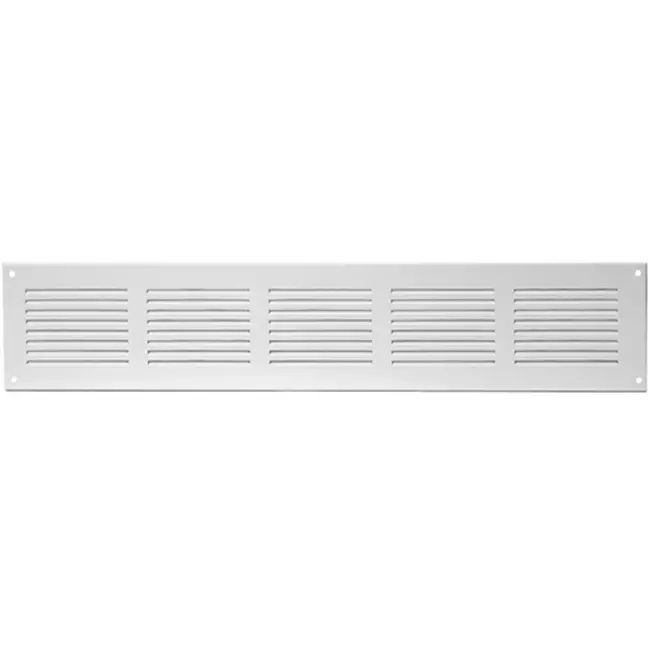 Metal ventilation grille rectangular 500x100 white - MR5010