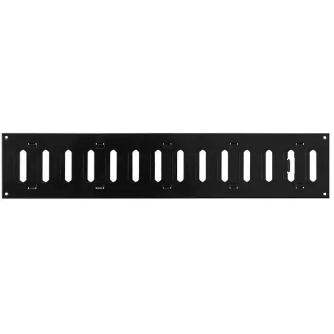 Adjustable metal slot diffuser 500x100 black - MR5010RM - RAL9005