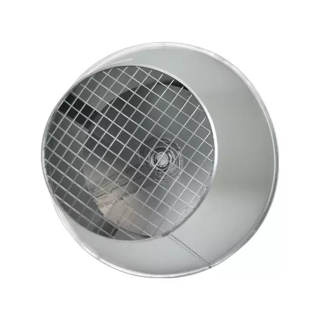 Deflector cover round 100 mm sendzimir zinc-plated