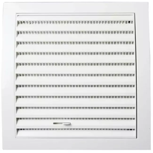 Wall grille adjustable 190x190 diameter: 150 white ND15R