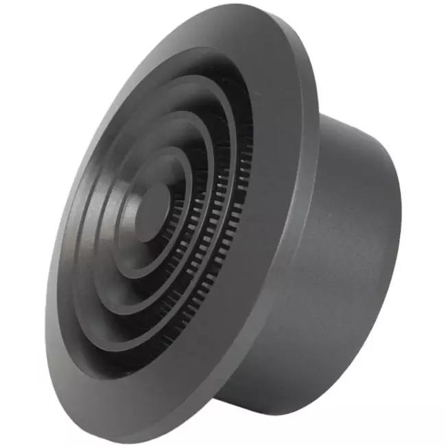 Round ventilation grille Ø100 mm anthracite - NGA100A