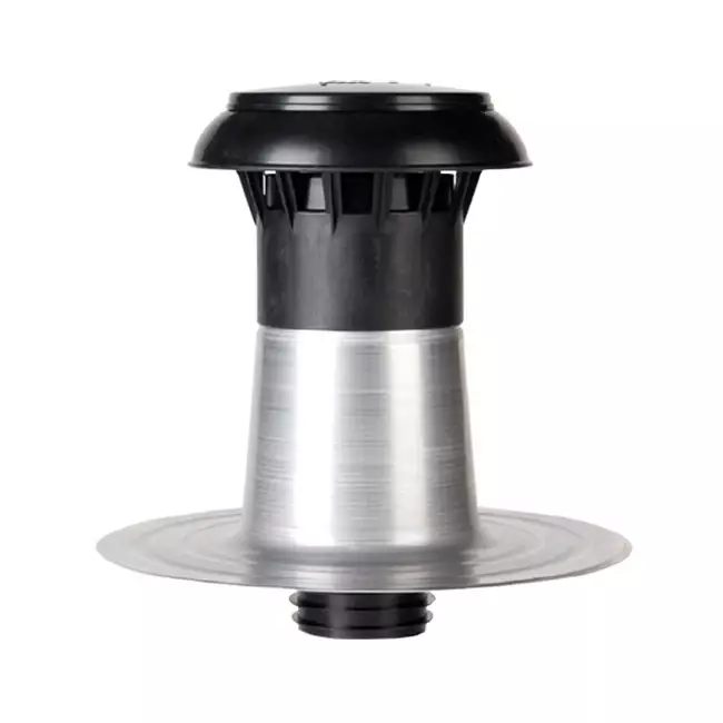 Ventilation double-walled roof slab with plastic cap Ø 90-100mm