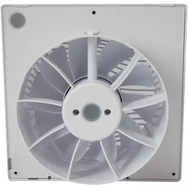 Bathroom extractor fan white with humidity sensor and timer - Ø 100 mm (pRemium 100HS)