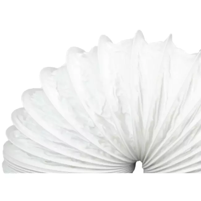 Flexible white PVC hose 100 mm - 6 m