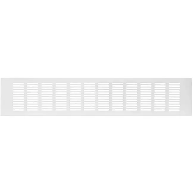 Skirting diffuser aluminium - white L=500mm x H=100mm -RA1050
