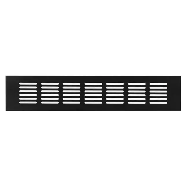 Skirting diffuser aluminium - black  L=300mm x H=60mm -RA630B