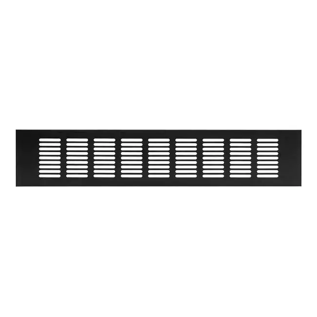 Skirting diffuser aluminium - black L=400mm x H=80mm -RA840B