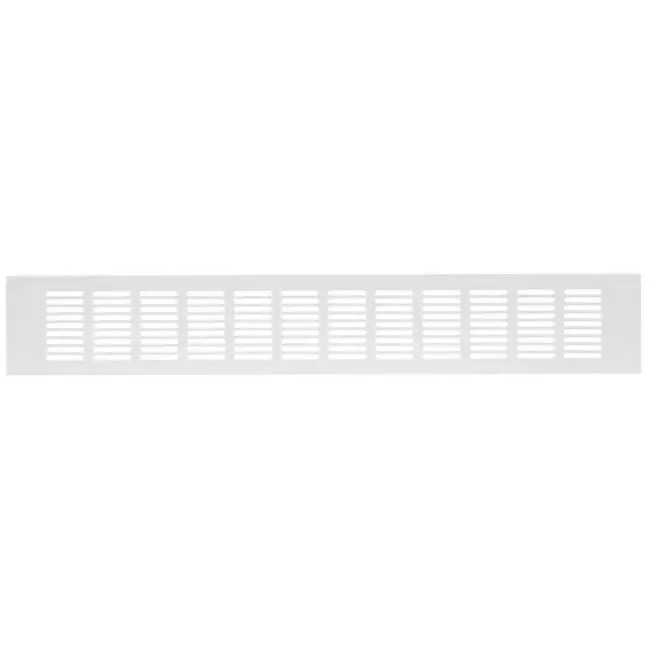 Skirting diffuser aluminium - white L=500mm x H=80mm -RA850