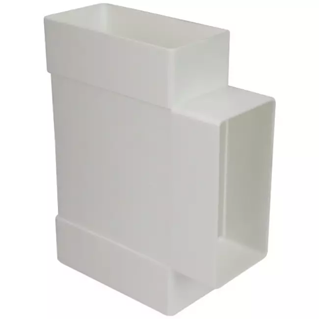 Rectangular plastic T-piece 110 x 55 - KT