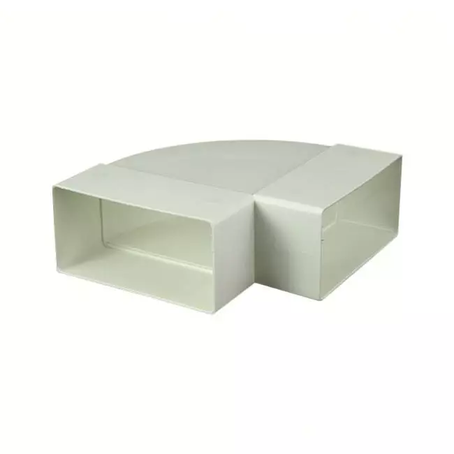 Rectangular plastic horizontal 90° bend 110 x 55mm - KLH