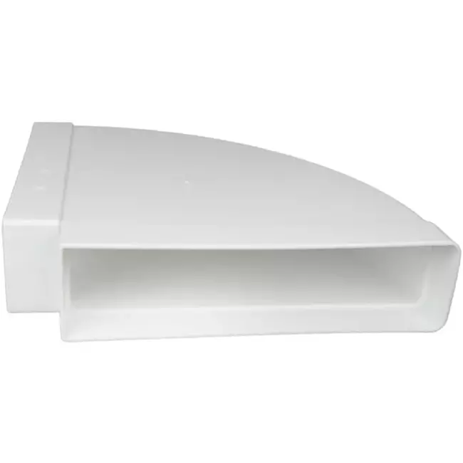 Rectangular plastic horizontal 90° bend 220 x 55mm - KLH25-90