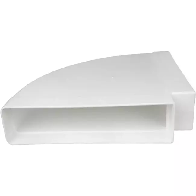 Rectangular plastic horizontal 90° bend 220 x 55mm - KLH25-90