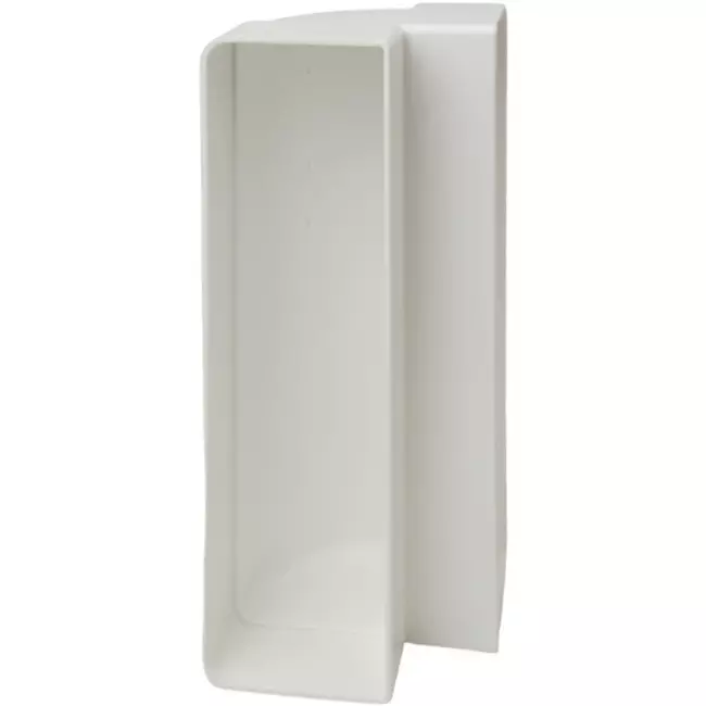 Rectangular plastic vertical 90° bend 220 x 55mm - KLV25-90