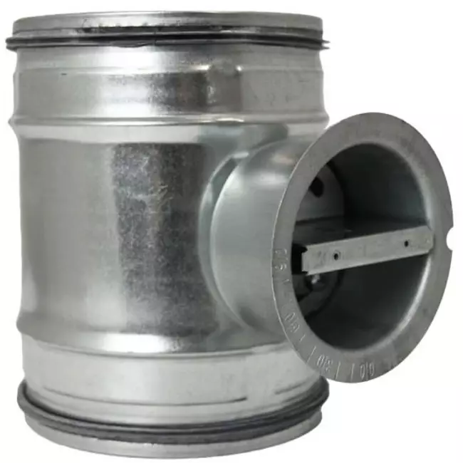 Manually-operated check valve Ø 180mm for spiral duct