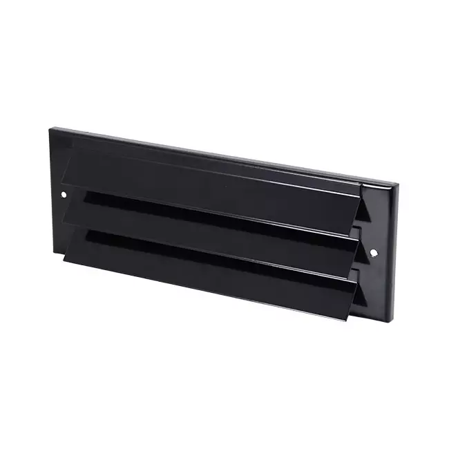 External wall grille surface mounted 300mm x 100mm BLACK