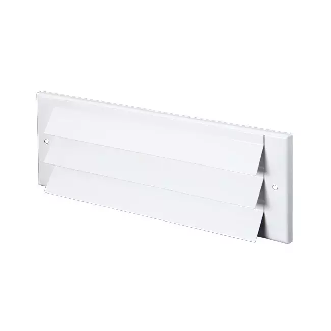 Outside wall grille surface-mounted 300mm x 100mm WHITE