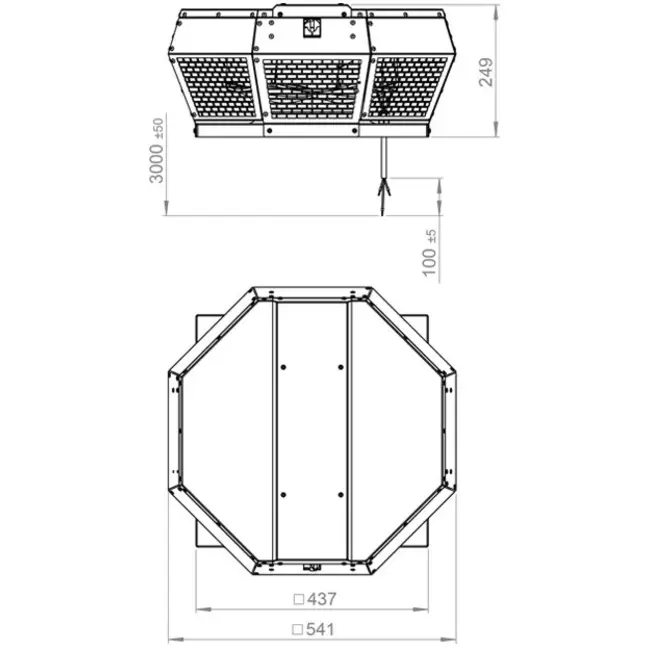 Roof fan horizontal metal - DHA 315 E4P 42