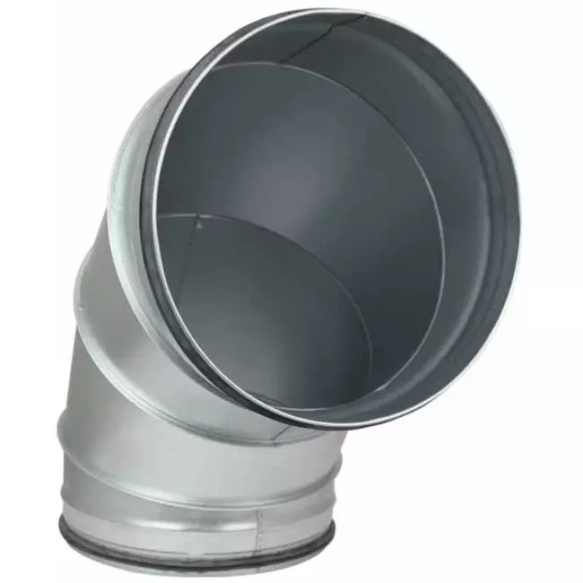 Round spiral bend 90° Ø 315mm for spiral duct