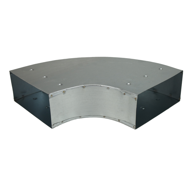 Bend 90 degrees 220x80 mm horizontal duct