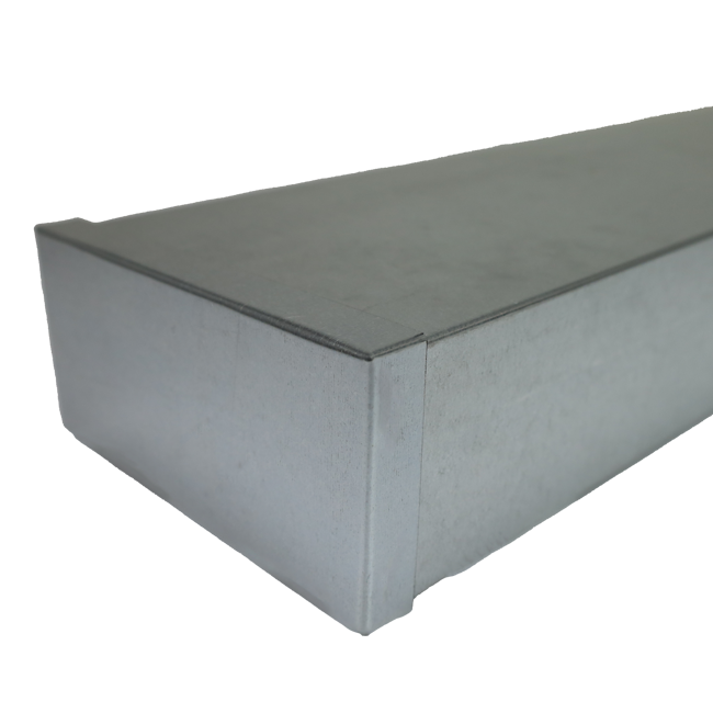 Cover 300x80 for galvanised flat duct