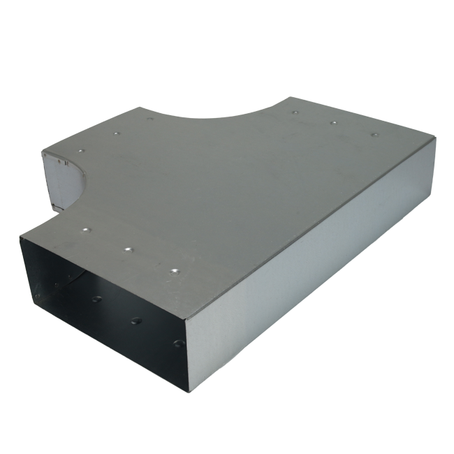 T-piece 90 degrees 220x80 mm - 220x80 mm for flue pipe