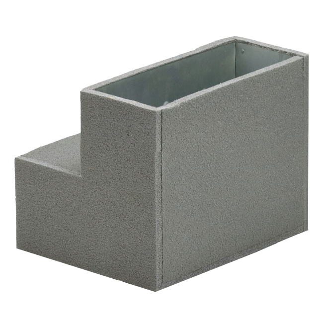 Thermoduct flat duct elbow 90 degrees 220x80 mm vertical