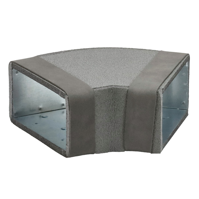 Thermoduct bend 45 degrees 170x80 horizontal duct