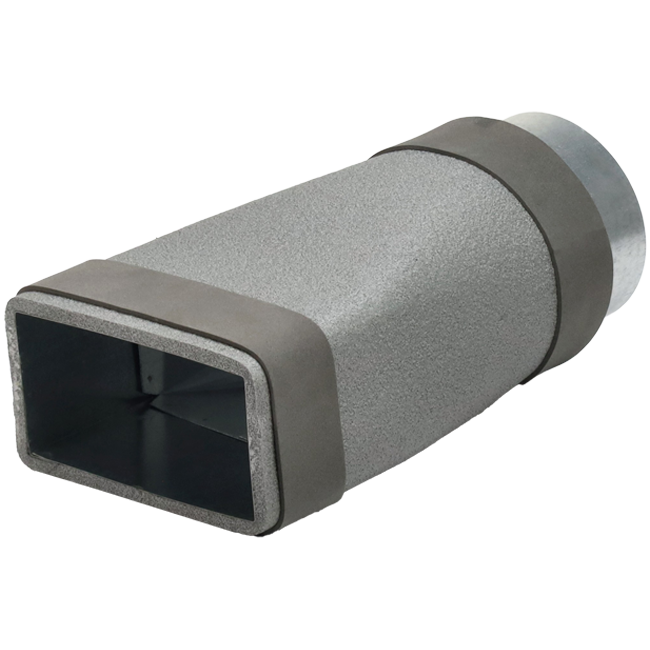 Thermoduct reducer 220x80 mm to diameter 150 mm