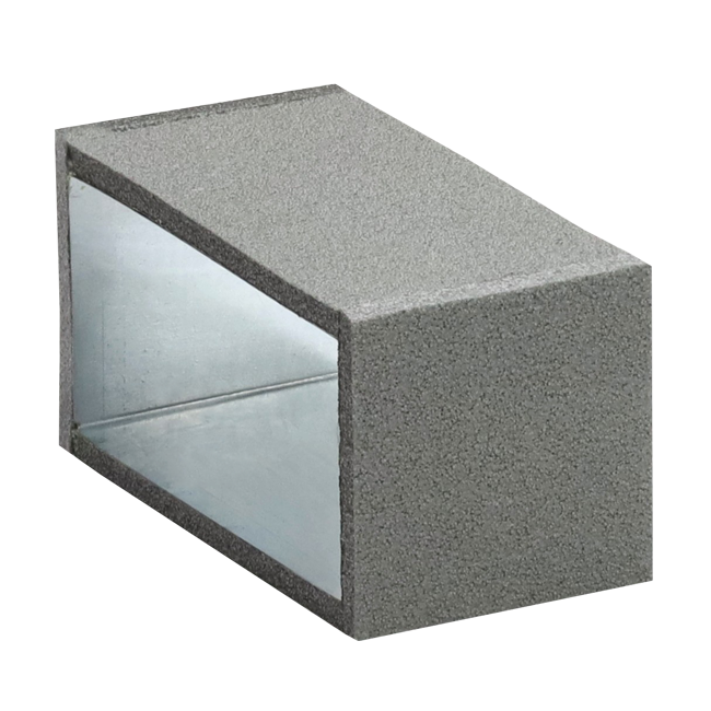 Thermoduct connection piece, 220x80 mm, L=100 mm