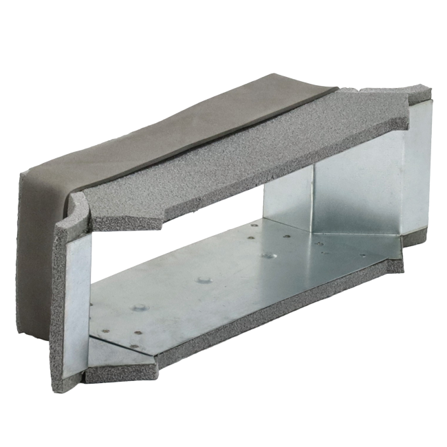 Thermoduct side connection 170mm x 80mm duct