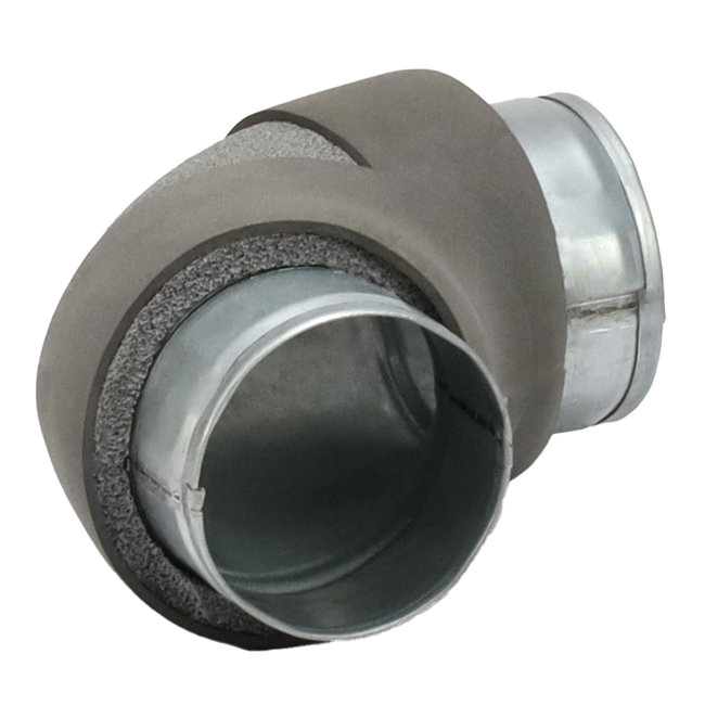 Thermoduct bend diameter 80 mm 90º (not safe)
