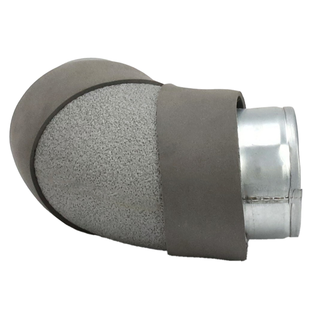 Thermoduct bend diameter 80 mm 90º (not safe)