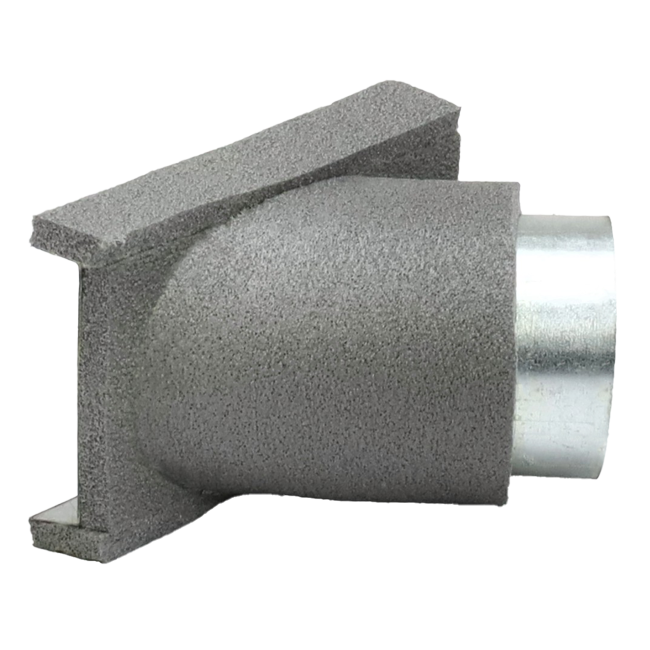 Thermoduct 45º branche piece 80 mm