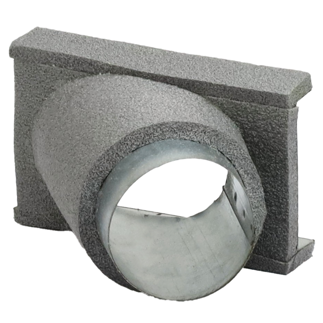 Thermoduct 45º branche piece 80 mm