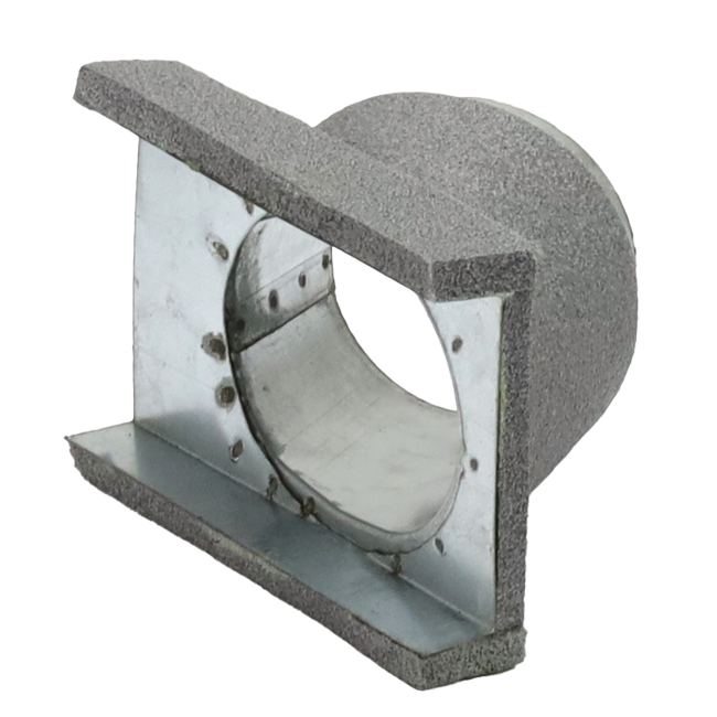 Thermoduct 45º branche piece 80 mm