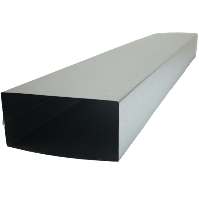Galvanized collapse channel 220x80 mm with length 1500 mm