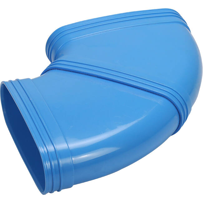 Wavin Ventiza Elbow 90 degrees PVC oval 235x80 mm horizontal M/M