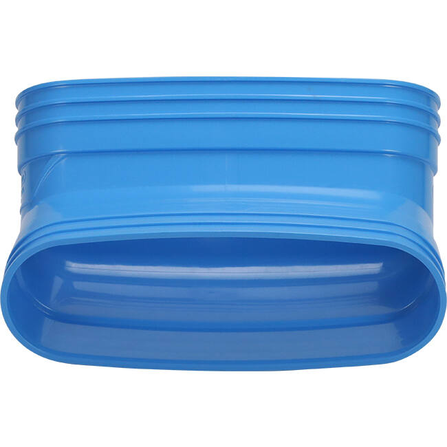 Wavin Ventiza Elbow 45 degrees PVC oval 235x80 mm vertical M/M