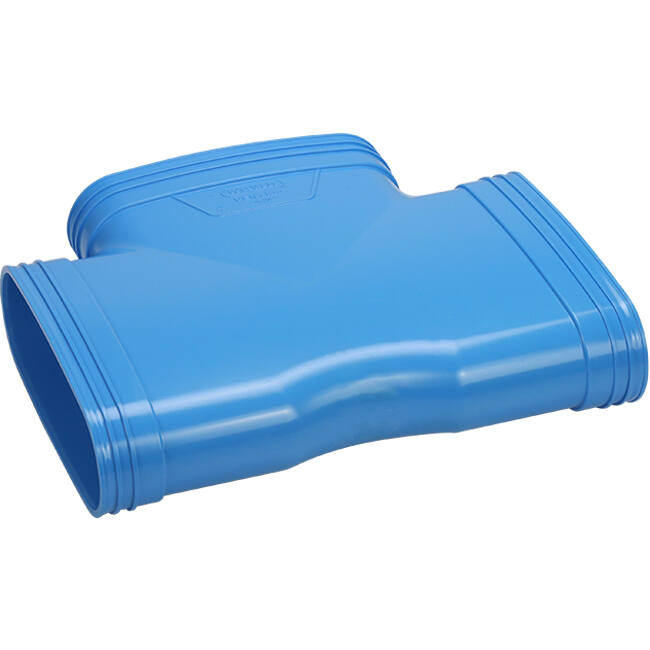 Wavin Ventiza T-piece 90 degrees PVC oval 195x80 mm M/M/M
