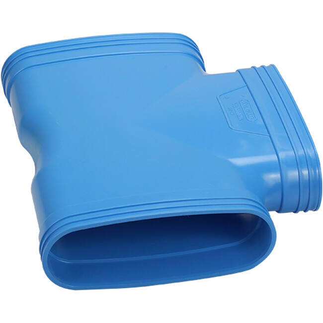 Wavin Ventiza T-piece 90 degrees PVC oval 195x80 mm M/M/M