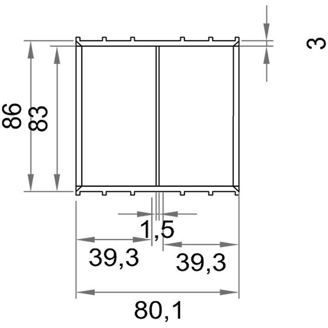 Wavin Ventiza Glue Socket PVC Oval 195x80 mm M/M