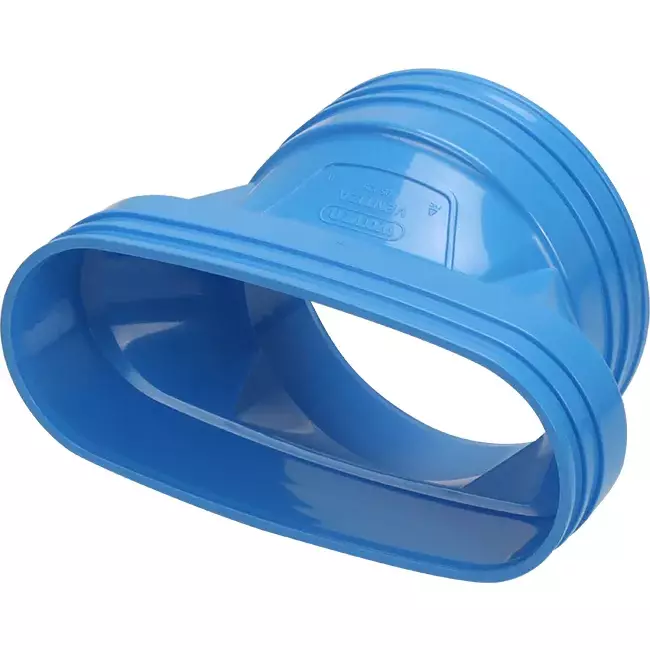 Wavin Ventiza Transition PVC Oval 195x80 mm to 125 mm M/M