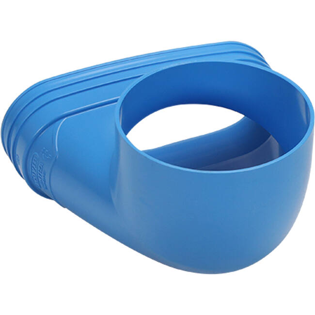 Wavin Ventiza End Piece 90 degrees PVC Oval 235x80x100 mm with diameter 160 mm M/M