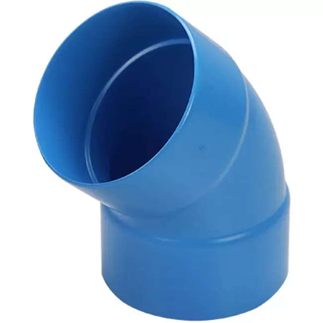 Wavin Ventiza 45 degrees PVC bend round with diameter 125 mm M/M